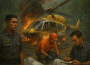 Heli Jatuh Di Kalsel, Korban Tiga WNA Dan Lima WNI