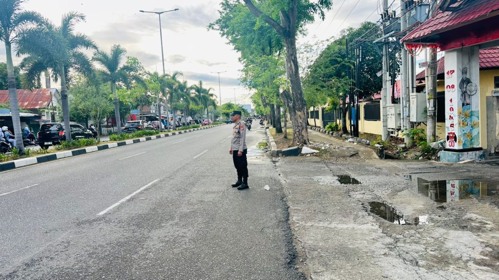 Jajaran Polresta Banda Aceh Intensifkan Strong Point Pagi