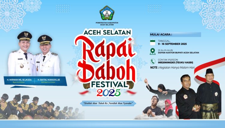 Seluruh Sanggar Diundang Meriahkan Festival Rapai Debus Aceh Selatan 2025