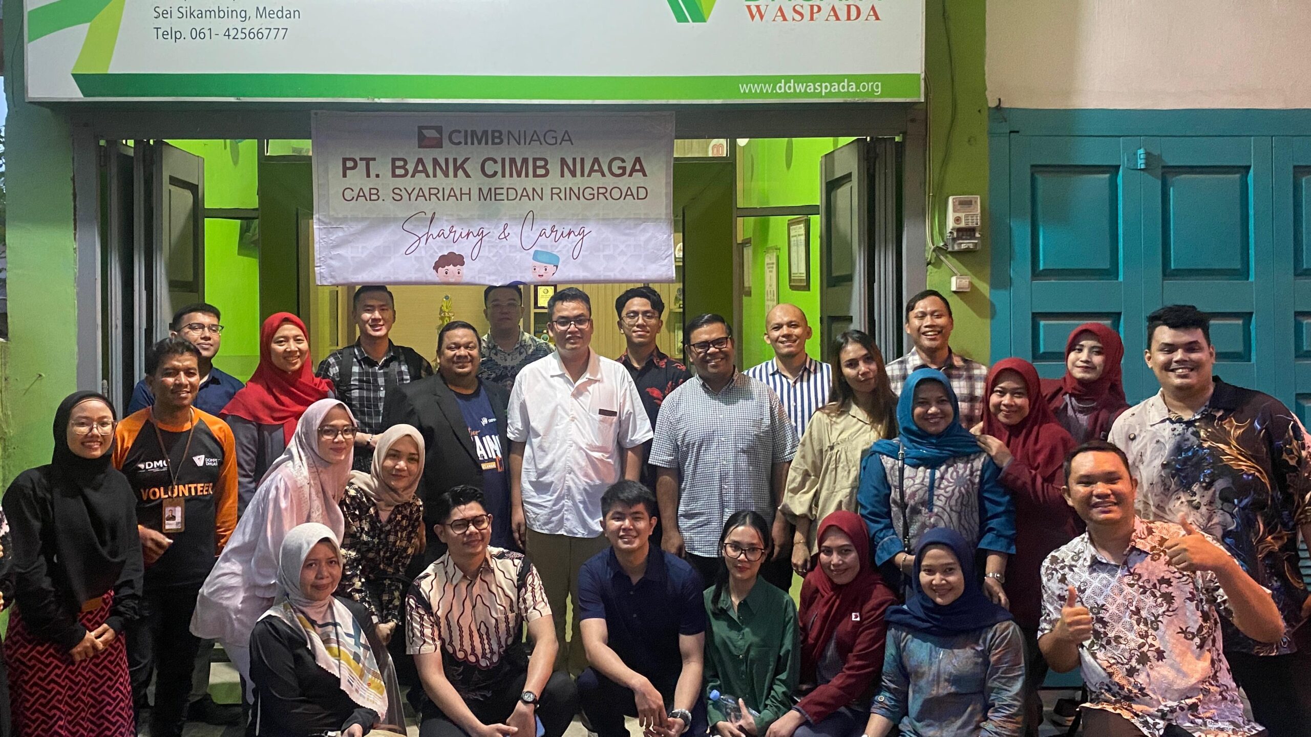 CIMB Niaga Syariah Medan Ringroad dan Dompet Dhuafa Waspada Gelar Santunan untuk Anak Yatim