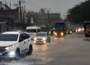 Diguyur Hujan Lebat, Jalan Banda Aceh-Medan Depan Kampus UIN SUNNA, RSUD Cut Meutia Dan PNL Tenggelam