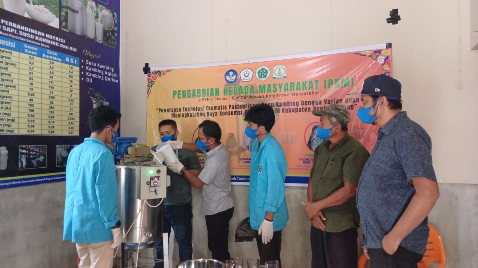PKM DRTPM Universitas Samudra Inovasi Penerapan Teknologi Pasteurisasi Susu Kambing