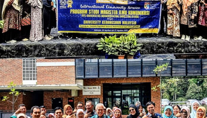 Magister Ilmu Komunikasi UMSU Laksanakan Pengabdian Internasional Bersama UKM Malaysia
