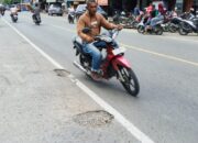Jalan Nasional Di Pidie Bertabur Lubang