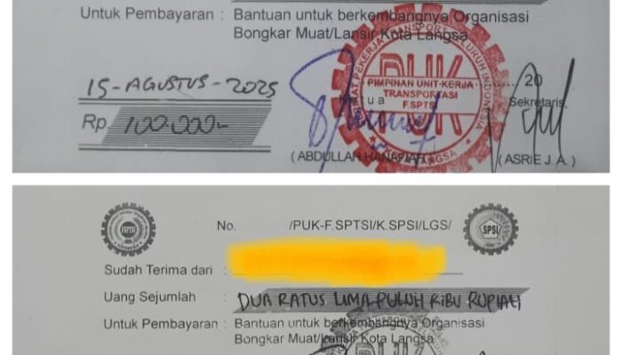 Pengurus SPSI Langsa Diduga Pungli Pengusaha Toko