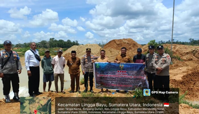 Polsek Lingga Bayu Imbau Warga Hentikan Penambangan Tanpa Izin