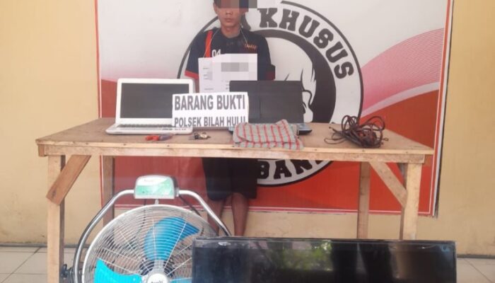 Polsek Bilah Hulu Ciduk Pencuri Dalam Sumur