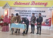 Hadirkan Peneliti Perludem, Panwaslih Aceh Selatan Gelar Workshop Penguatan Kelembagaan