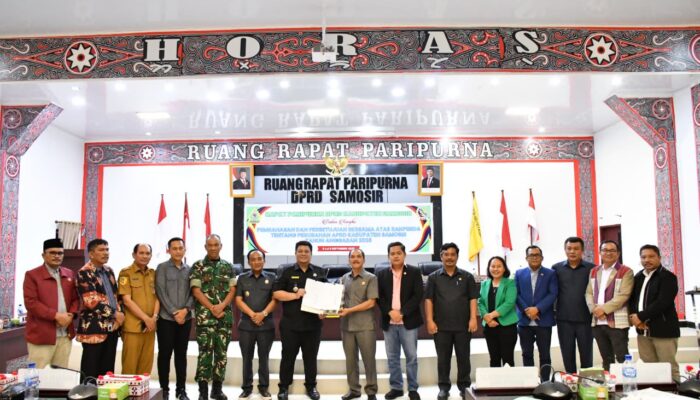 Ranperda P-APBD Samosir Tahun 2025 Ditetapkan Menjadi Perda
