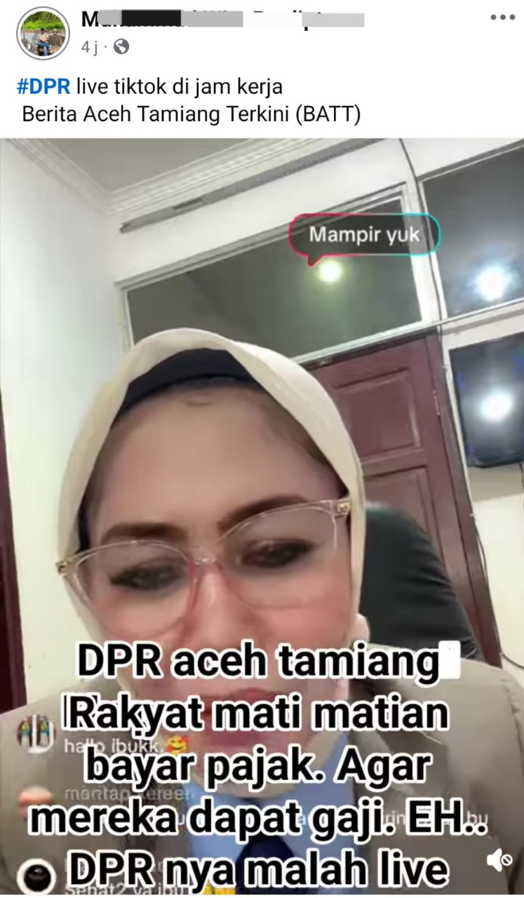 Oknum DPRK Aceh Tamiang Laporkan Kritikan Warga, Bukti Mundurnya Demokrasi