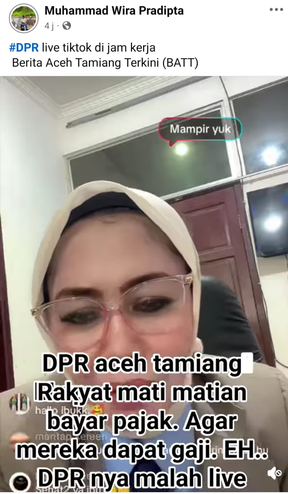 Kritik TikTok Berujung Laporan, Anggota DPRK Aceh Tamiang Akhirnya Cabut Aduan