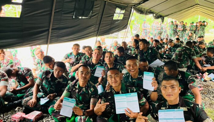 Prajurit TP-857/GG Ikuti Sosialisasi Tabungan Emas