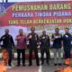 Kejari Binjai Musnahkan Barang Bukti Tindak Pidana Umum Mei-Agustus 2025