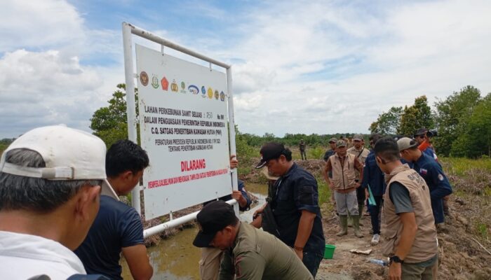 Satgas PKH Pasang Plang Larangan Kuasai Hutan Lindung