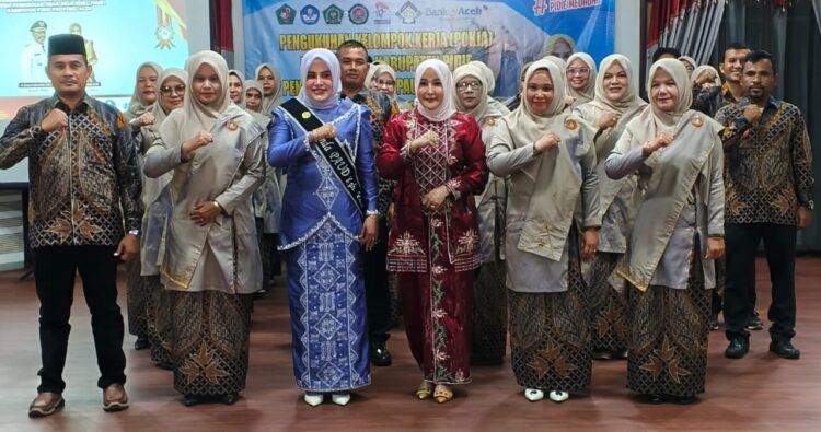 Pokja PAUD Kabupaten Dan Bunda PAUD Kecamatan Se Pidie Dikukuhkan