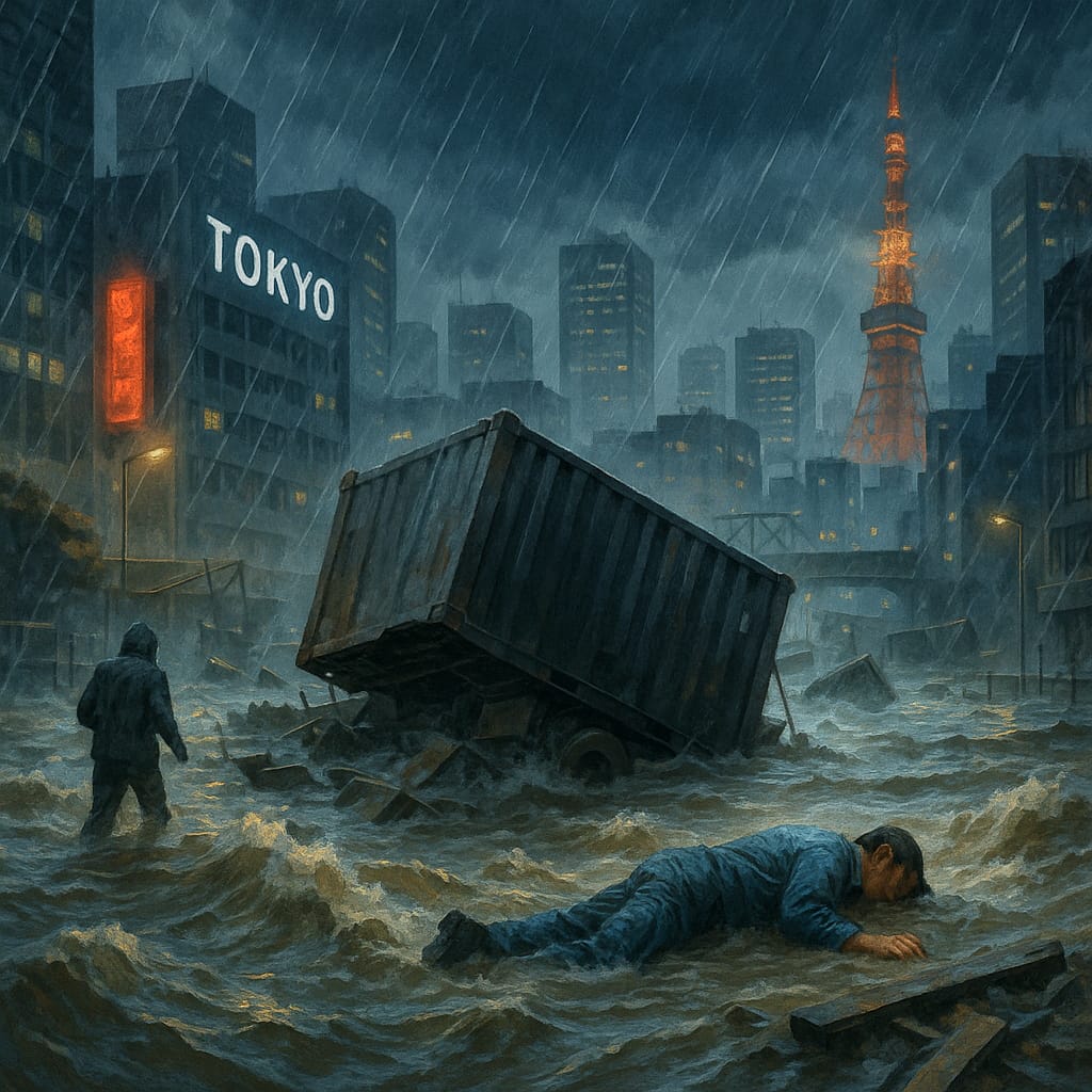 Banjir Bandang Landa Tokyo, 1 Tewas