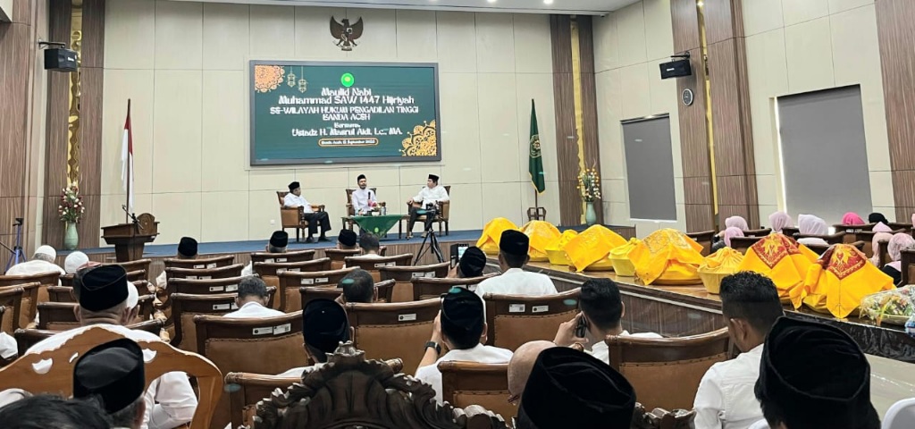 Warga PT BNA Peringati Maulid Nabi Serentak Bersama PN Se-Aceh