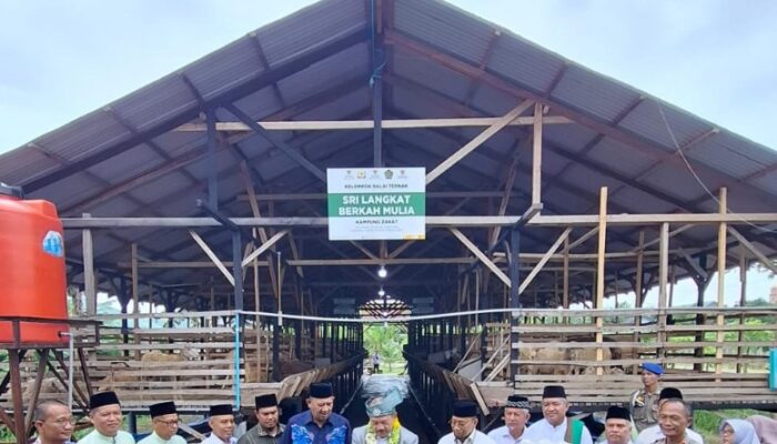 Untuk Pemberdayaan Ekonomi Masyarakat, Baznas Langkat Resmikan Balai Ternak