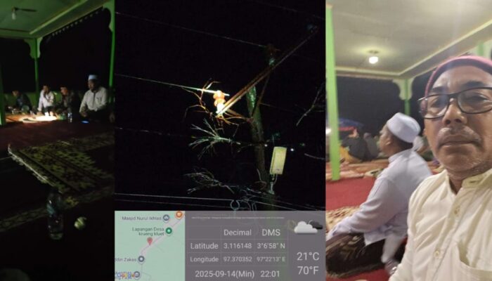 Listrik Tiba-tiba Padam, Ceramah Terganggu, PLN: Hujan Lebat Dan Ranting Kayu Timpa Kabel Jaringan