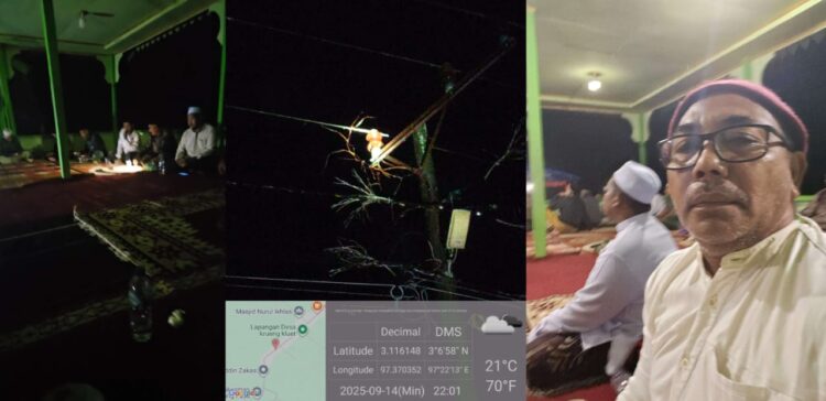 Listrik Tiba-tiba Padam, Ceramah Terganggu, PLN: Hujan Lebat Dan Ranting Kayu Timpa Kabel Jaringan