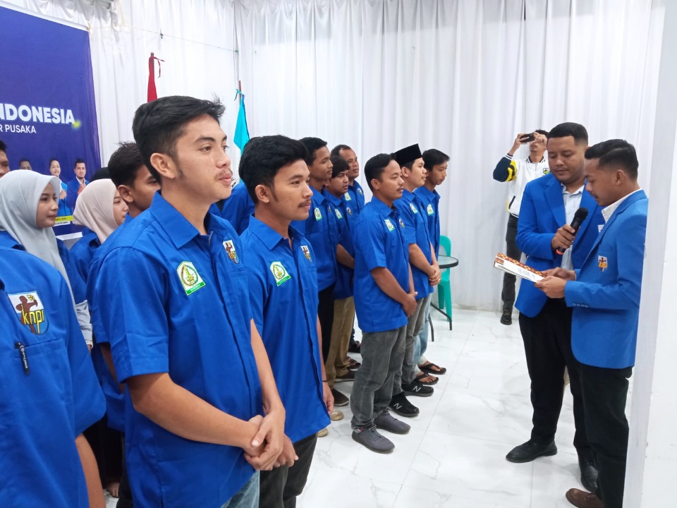 KNPI Aceh Tamiang Lantik Pengurus Kecamatan Karang Baru, Sekerak, Dan Bandar Pusaka