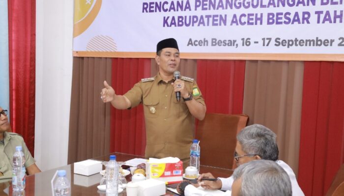 Bupati Aceh Besar Buka Lokakarya Penyusunan Rencana Penanggulangan Bencana 2025