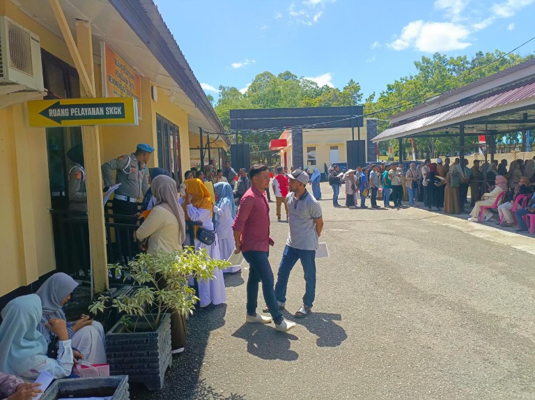 Pemohon SKCK Membludak, Polres Aceh Besar Beri Layanan Ekstra