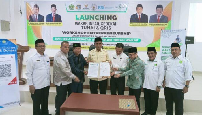 PCNU Kota Medan Inisiasi MoU Multilateral Guna Percepatan Sertifikasi Wakaf Di Kota Medan