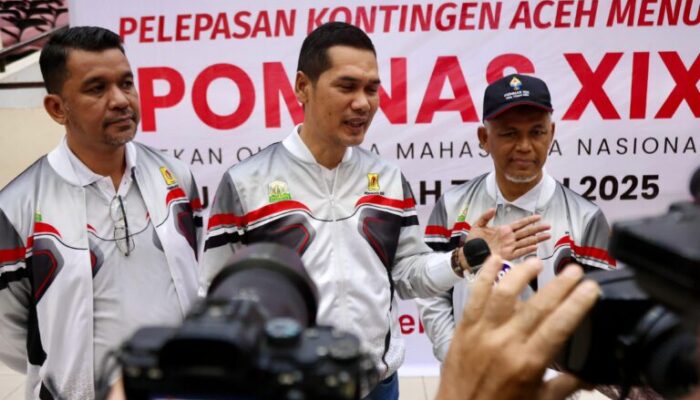 Sekda Lepas Kontingen Pomnas Aceh, Target Masuk 10 Besar