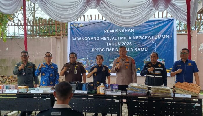 Ribuan Barang Ilegal Dimusnahkan Bea Dan Cukai Kualanamu, Tegaskan Komitmen Penegakan Hukum