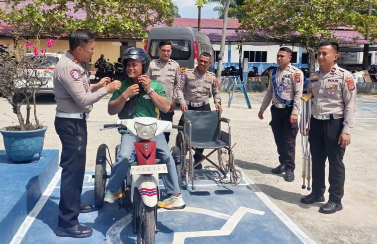 Wagito Difabel Dapat SIM D Dari Satlantas Polres Sergai