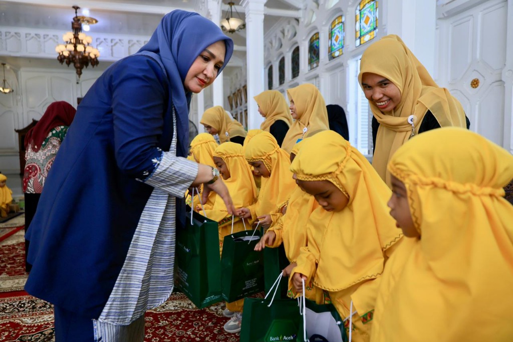 Bunda PAUD Aceh Sambut Ratusan Anak PAUD Di Pendopo Gubernur