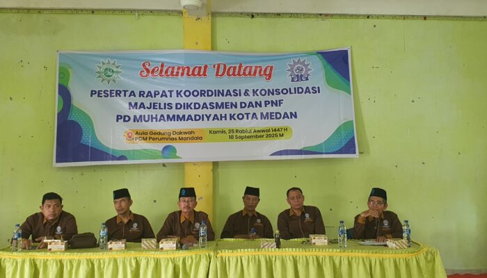 Rakor Muhammadiyah Medan Bahas Tata Kelola Pendidikan Dan Persiapan Muktamar