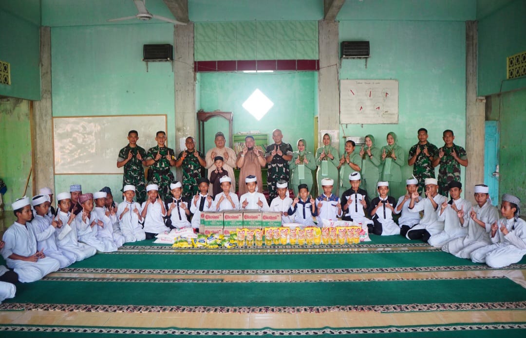 HUT Ke-80, Batalyon Arhanud 11/WBY Baksos Di Ponpes Tahfidz Kadama Darul Ikhlas Binjai