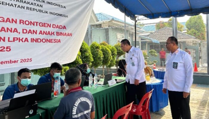 Kakanwil Ditjenpas Sumut Pantau Screening Paru-paru Warga Binaan