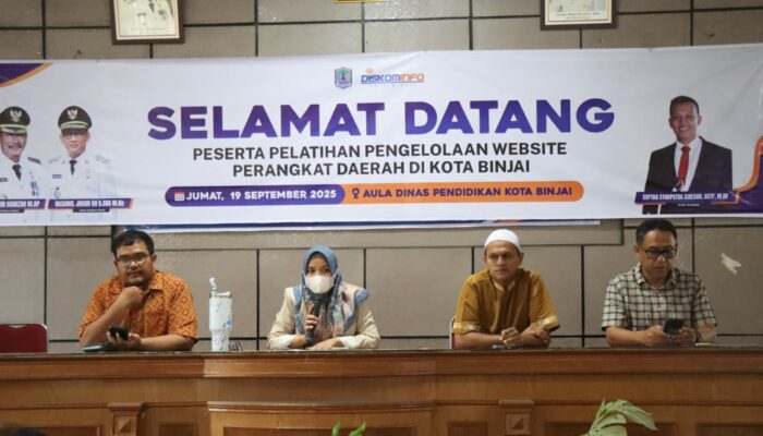 Bimtek Pengelolaan Website, Seluruh OPD Se-Pemko Binjai Diajak Aktif Publikasi Daring