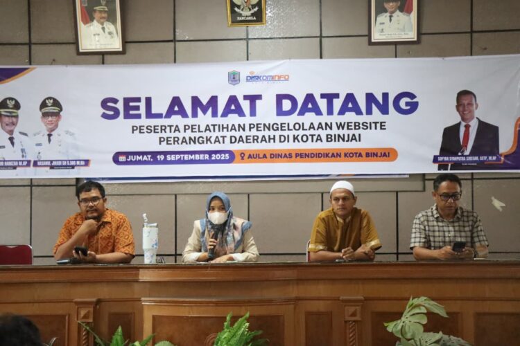 Bimtek Pengelolaan Website, Seluruh OPD Se-Pemko Binjai Diajak Aktif Publikasi Daring