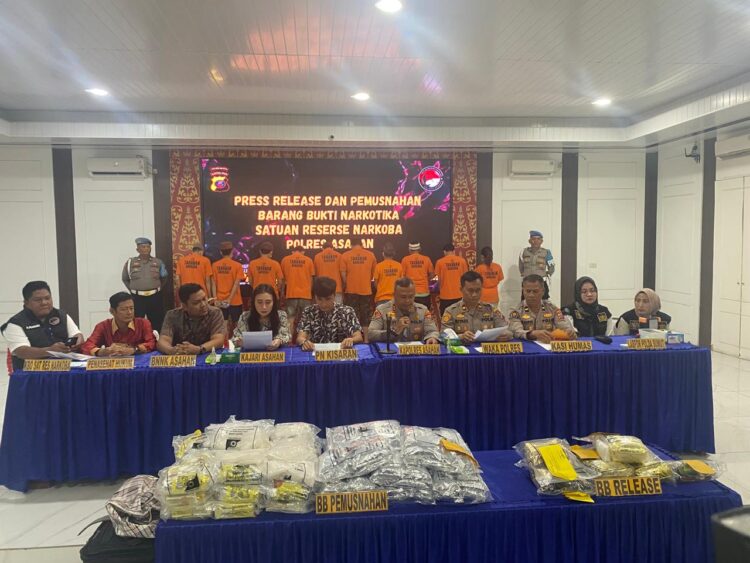 Polres Asahan Selamatkan 32.600 Jiwa, 8,6 Kg SS Gagal Edar