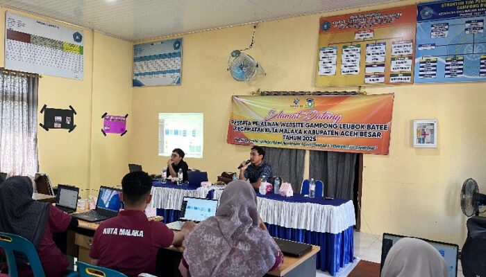 Diskominfo Aceh Besar Latih Pengelolaan Website Gampong Di Kuta Malaka
