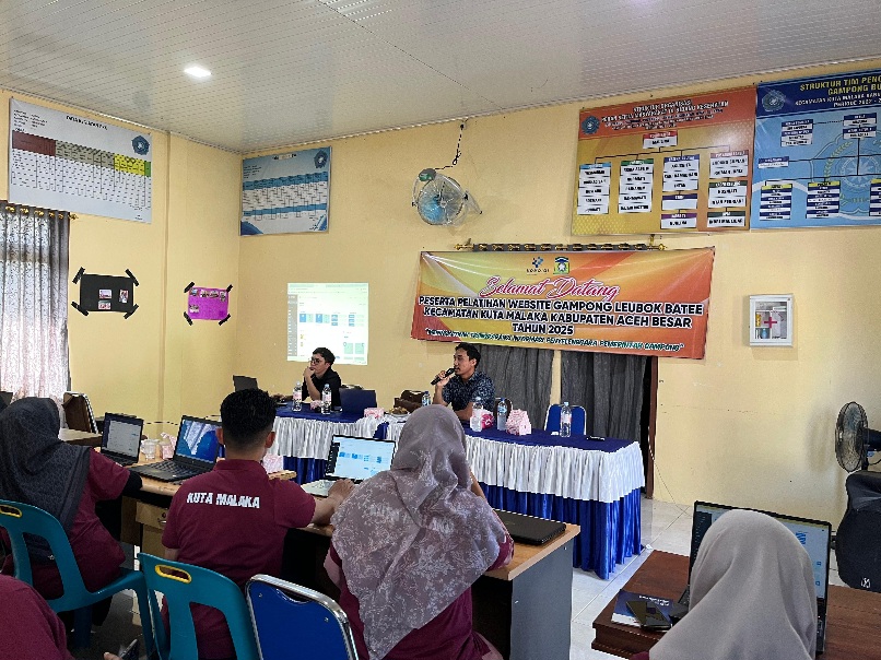Diskominfo Aceh Besar Latih Pengelolaan Website Gampong Di Kuta Malaka