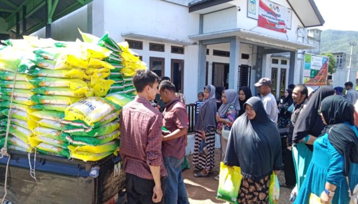 Dinas Pangan Aceh Besar Jual Beras SPHP Murah Di Gampong Leu Ue
