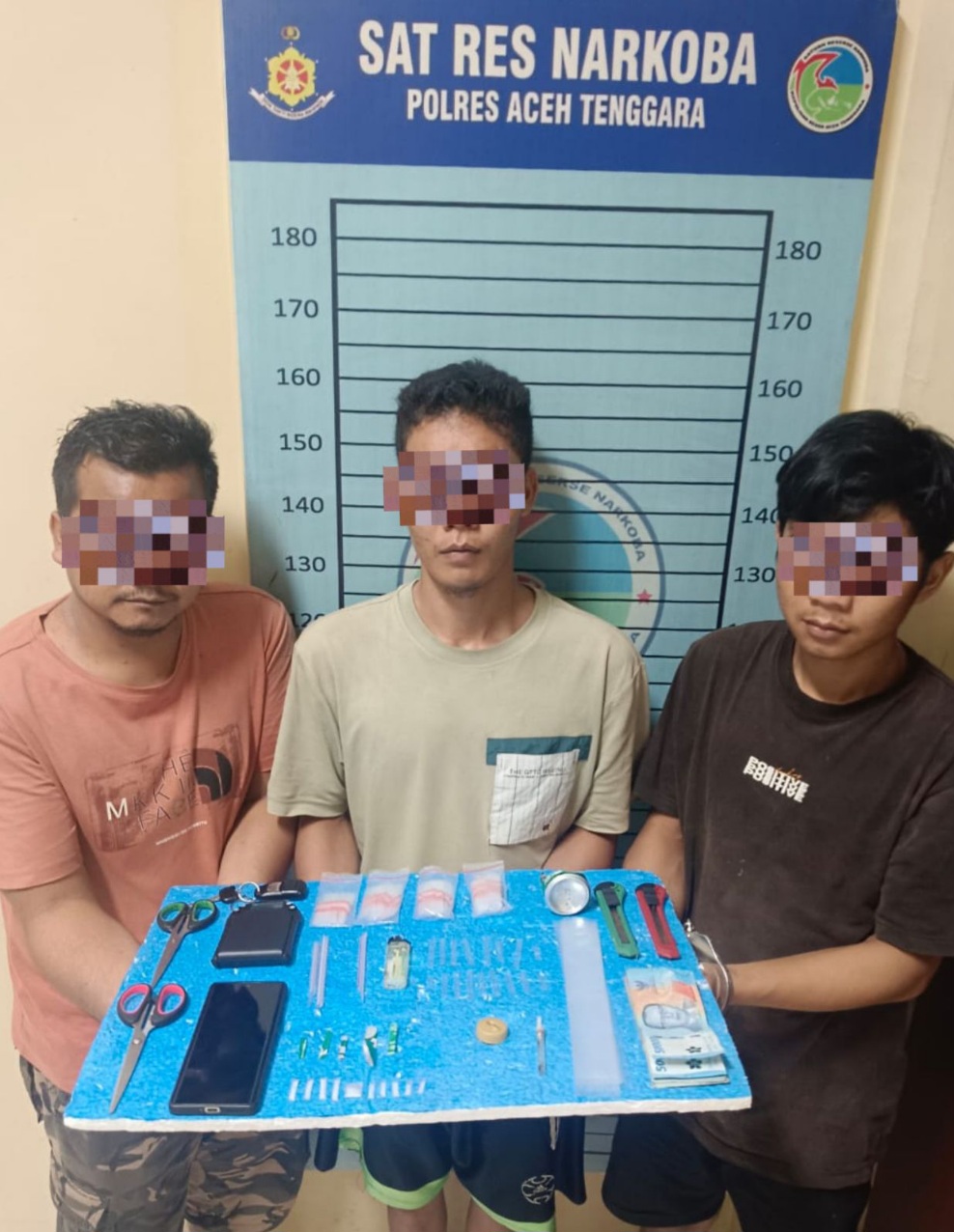 Polres Aceh Tenggara Ringkus Tiga Pelaku Penyalahgunaan Narkotika