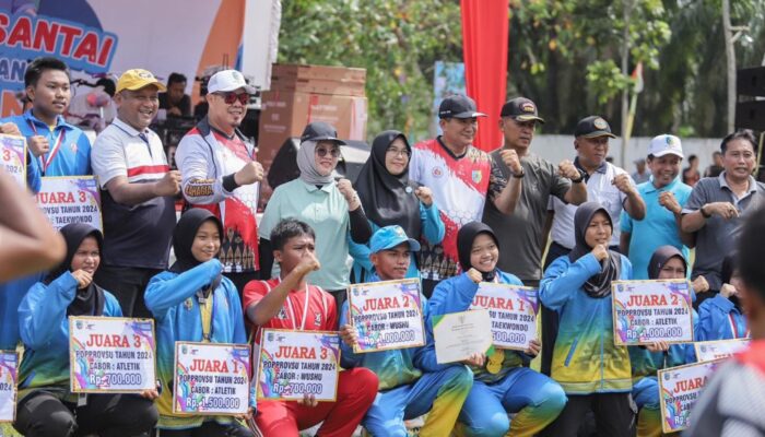 Haornas Di Batubara Dimeriahkan Jalan Santai Dan Penghargaan Atlet
