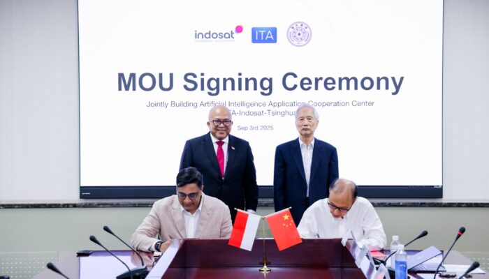 Indosat, ITA, Tsinghua University Berkolaborasi Bentuk AI Application Cooperation Center