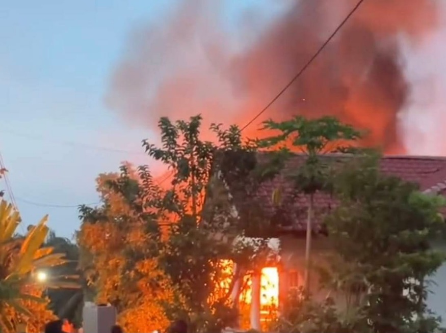 Rumah Nenek Di Aceh Tamiang Ludes Terbakar Saat Dirawat Di RS