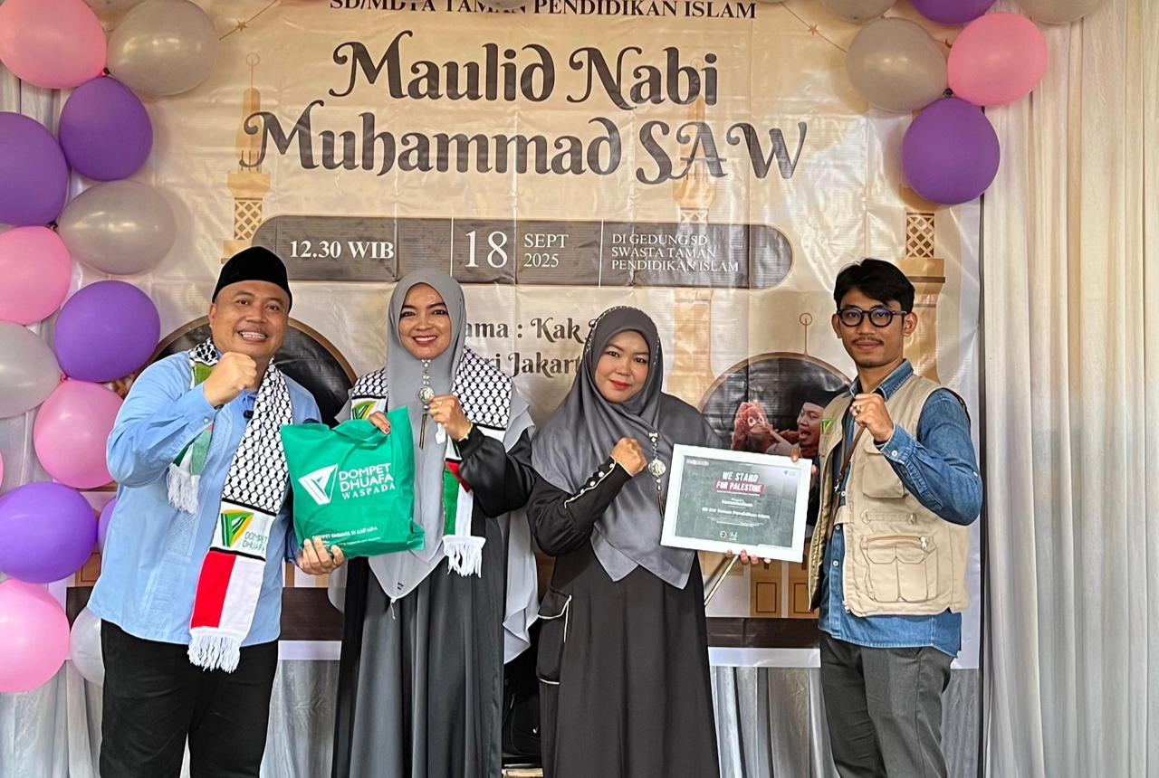 SD Swasta Taman Pendidikan Islam Siantar Salurkan Donasi Rp 5,7 Juta untuk Warga Palestina