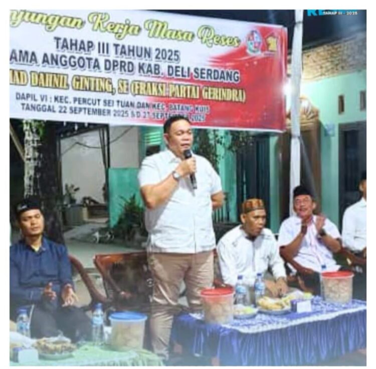 Reses Tahap III 2025 Di Bandar Khalipah, Dahnil Ginting Serap Aspirasi Masyarakat