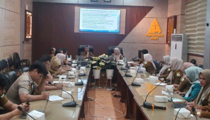 Plt Kepala DPMPTSP Aceh Konsultasi Persiapan Penilaian Zona Integritas Ke Inspektorat