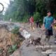 Jalur Sidimpuan-Medan Amblas Di Sipirok, Roda 6 Dilarang Melintas