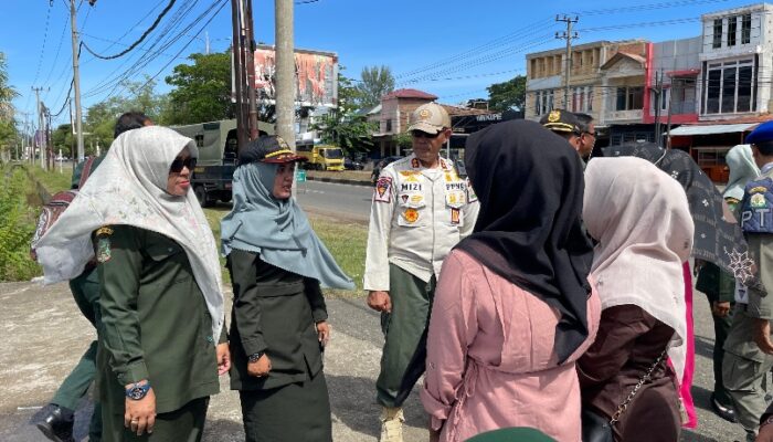 Gabungan Satpol PP Dan WH Gelar Razia Busana Islami